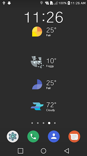 Android application Kolor Chronus Weather Icons screenshort
