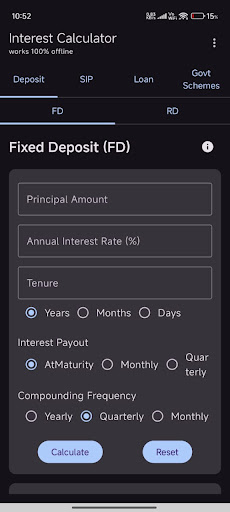 Interest Calculator