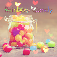 Симпатичные обои Rainbow Candy