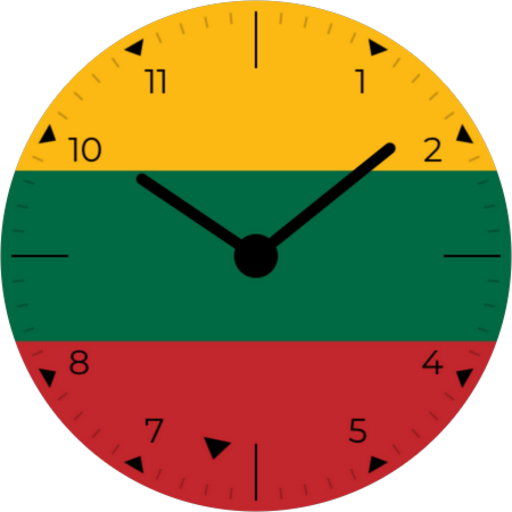 Android application Lithuania Analog Watch Face screenshort