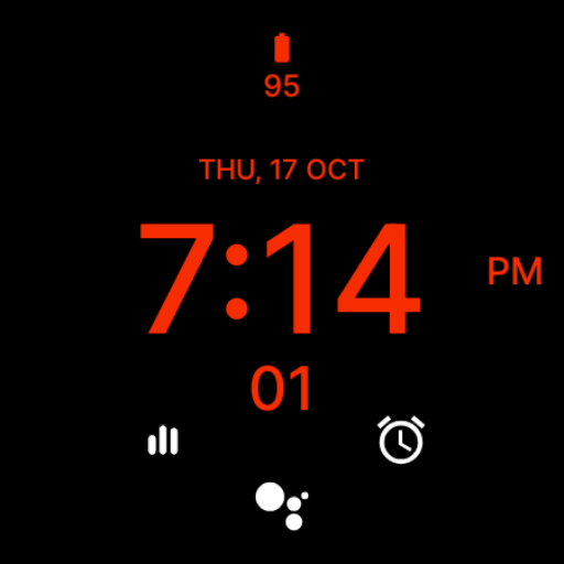 Minimalist Black Watch Face screenshot 4