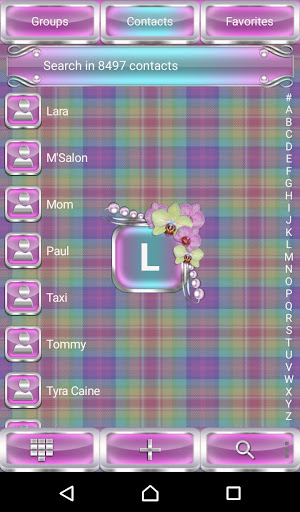 Tender Orchids Dialer theme Screen 2
