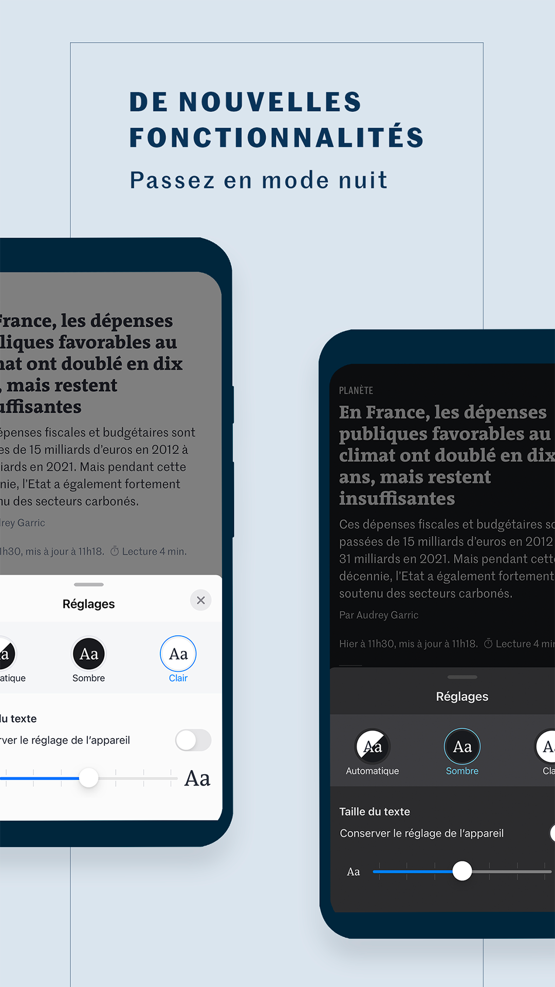 Android application Le Monde, Actualités en direct screenshort