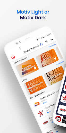 Android application Radio Italy screenshort