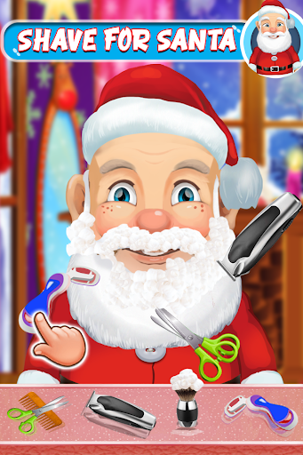 Android application Santa Shave Christmas Games screenshort