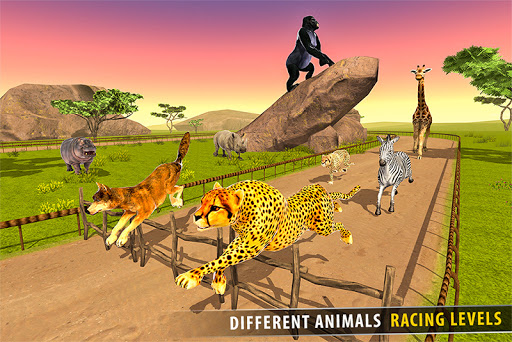 Télécharger la savane des courses d'animaux 3D APK MOD (Astuce) 4