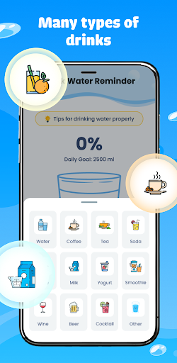 Drink Reminder - Water Tracker Screenshot 3 - AppWisp.com