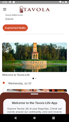 Screenshot of Tavola Life