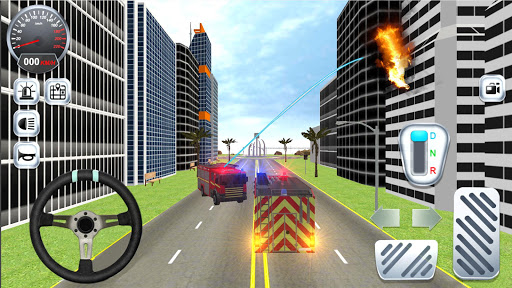 Android application Modern Fire Truck Simulator 3D screenshort