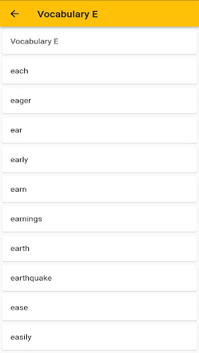 Android application English German Dictionary screenshort