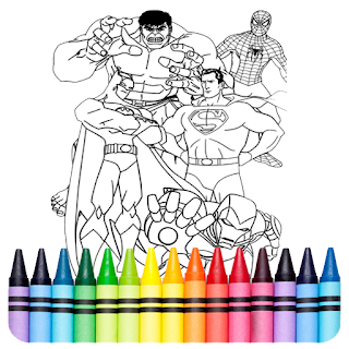 SuperHero Coloring Book Game apk
