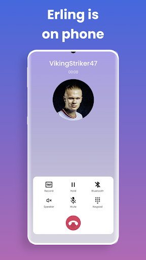 Erling Haaland Fake Call Screen 3