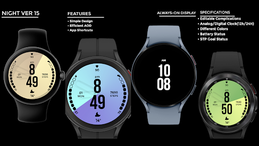 Night ver 15 - watch face screenshot 14