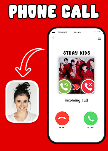 Stray Kids Fake Video Call Screen 3