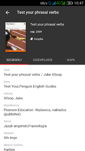 WSIiZ Rzeszów - mPROLIB Screen 2