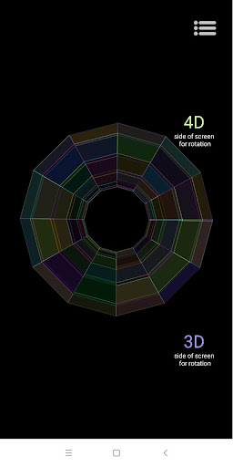 Android application 4D Clifford torus screenshort