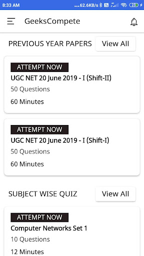 Android application UGC NET Computer Science Tests screenshort