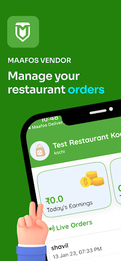 Android application Maafos Vendor Partners screenshort