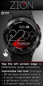 Screenshot 3 ZION simple digital watch face android