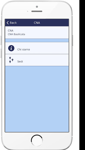 Android application CNA Basilicata screenshort
