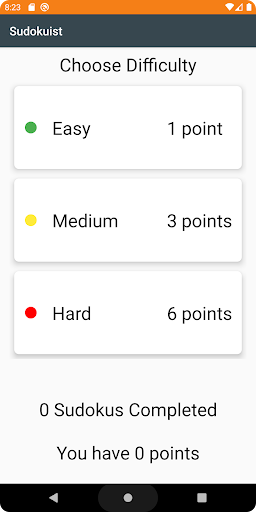 Android application Sudokuist screenshort