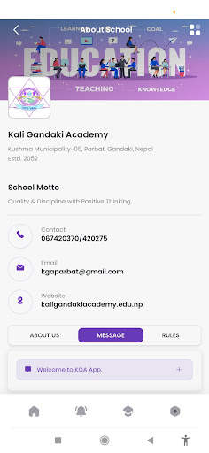 Android application Pragati Secondary School screenshort