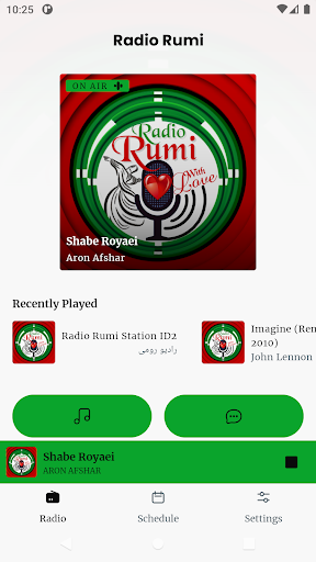Android application Radio Rumi screenshort