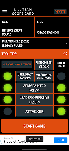 Kill Team Score Card Screen 3