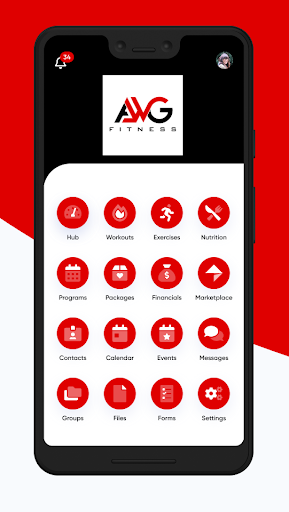 Android application AWG Fitness App screenshort