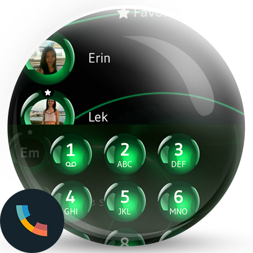 Theme Dialer Spheres Green  Icon