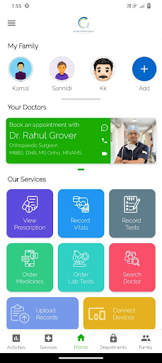 Android application Glyra Orthopaedics screenshort