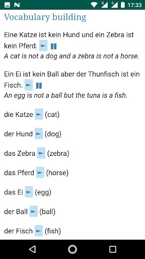 Learn German A1 Screen 2