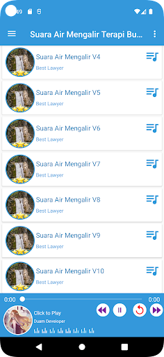 Suara Air Mengalir Terapi Screen 3