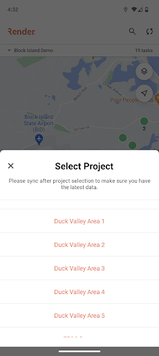 Android application Render Networks screenshort
