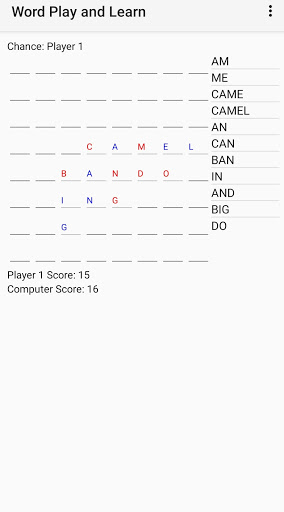 Word Play & Learn Screen 3