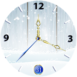 Cover Image of Tải xuống Snow Background Clock Wallpape  APK