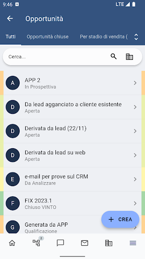 Android application Wilson for eSOLVER CRM screenshort