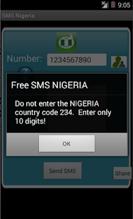 Free SMS Nigeria Screenshot