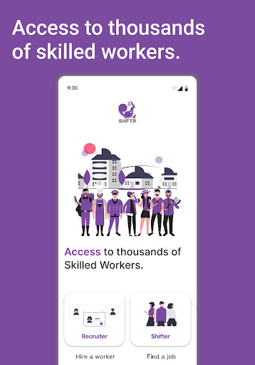 Android application Shftr screenshort