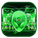 Alien technology Keyboard Theme - alien green tech icon