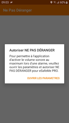 Android application NePasDéranger screenshort