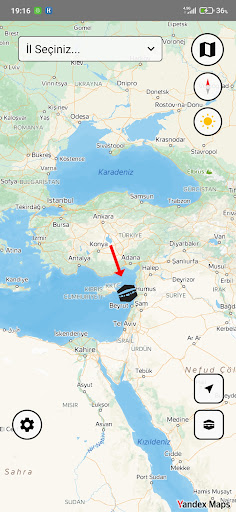 Android application Kıble Bul screenshort