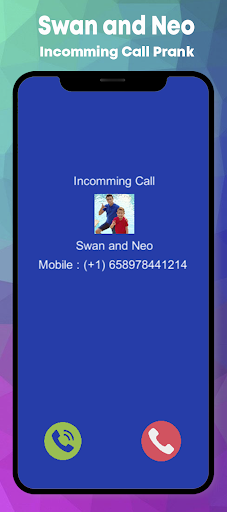 Swan and Neo Fake Call & Video Screen 3