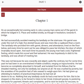 Screenshot 3 Crime and Punishment  novel by android