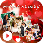 Cover Image of Download Anniversary Photo Video Maker  APK