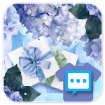 Cover Image of Unduh Hydrangea skin for Next SMS 7.0 APK