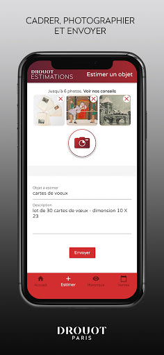 Drouot Estimations Screen 2