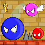 Jumping ball in death room icon
