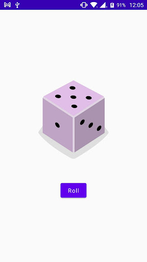 Android application Simple Dice Roller screenshort