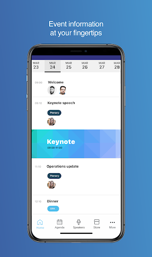 A-Plus Meetings Event App Screen 3